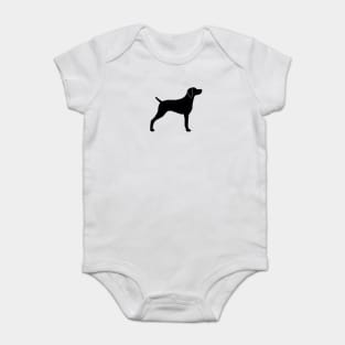 Weimaraner Silhouette Baby Bodysuit